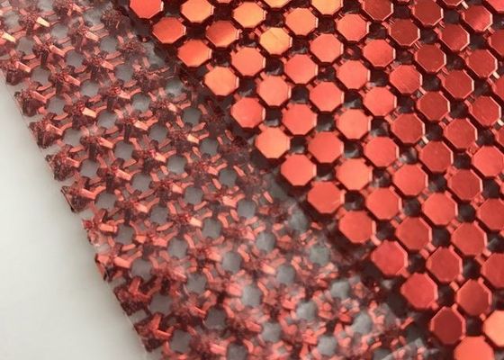 Aluminium Metallic Sequin Fabric Curtain Panels 4mm 8mm Customized